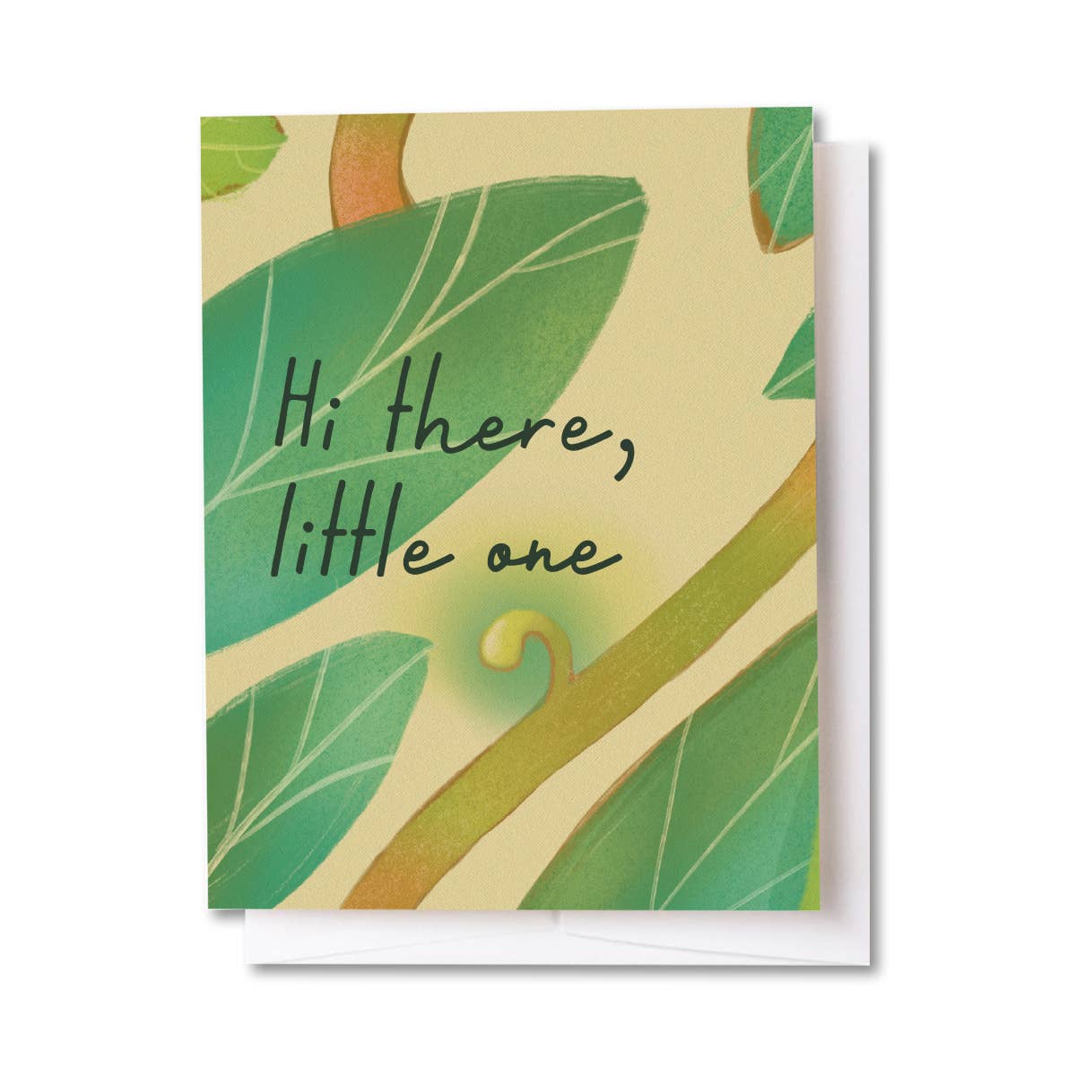 Hi There Baby Leaf Card