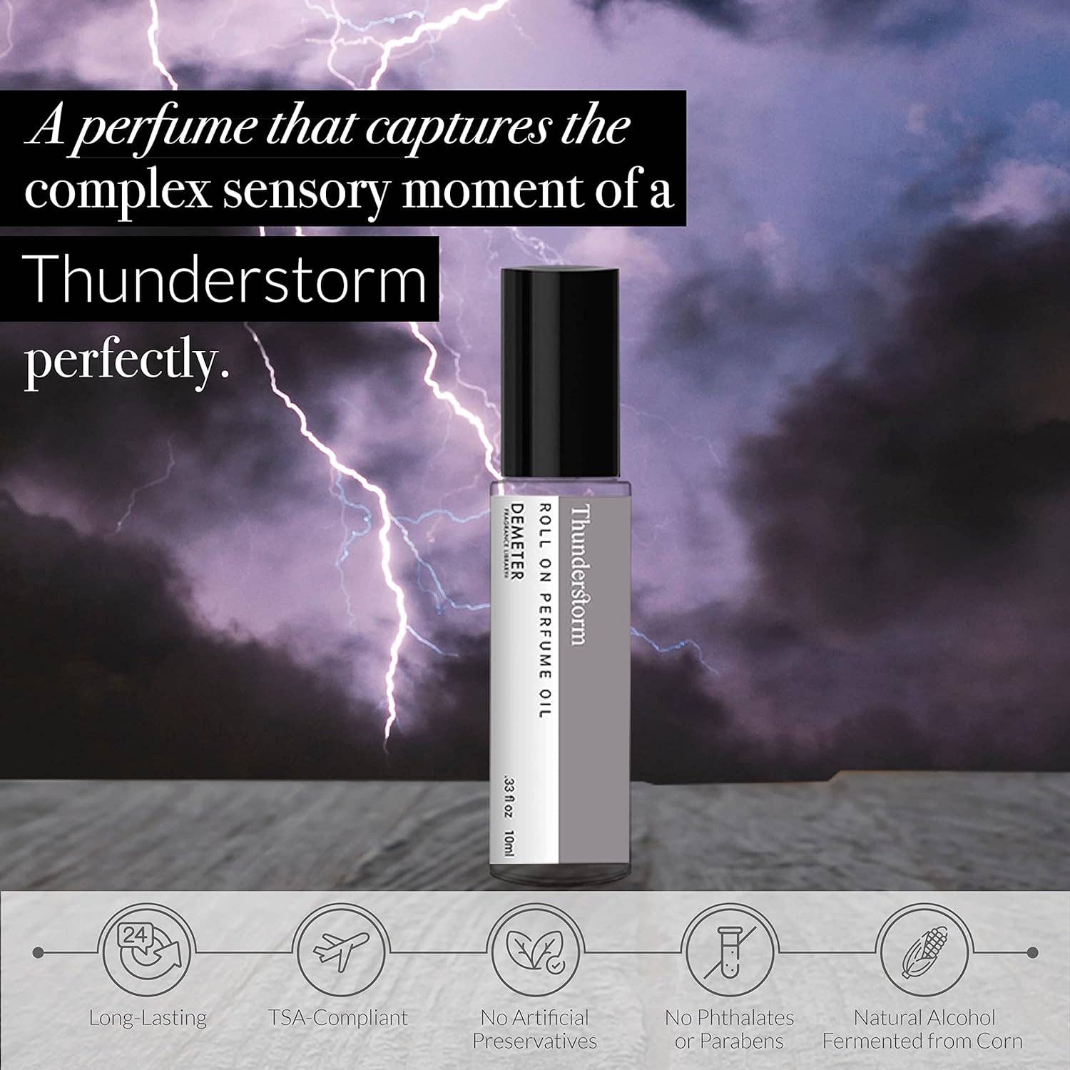 Thunderstorm Roll-On Perfume Oil