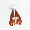 Beaded Fringe Earrings: Terra Mini