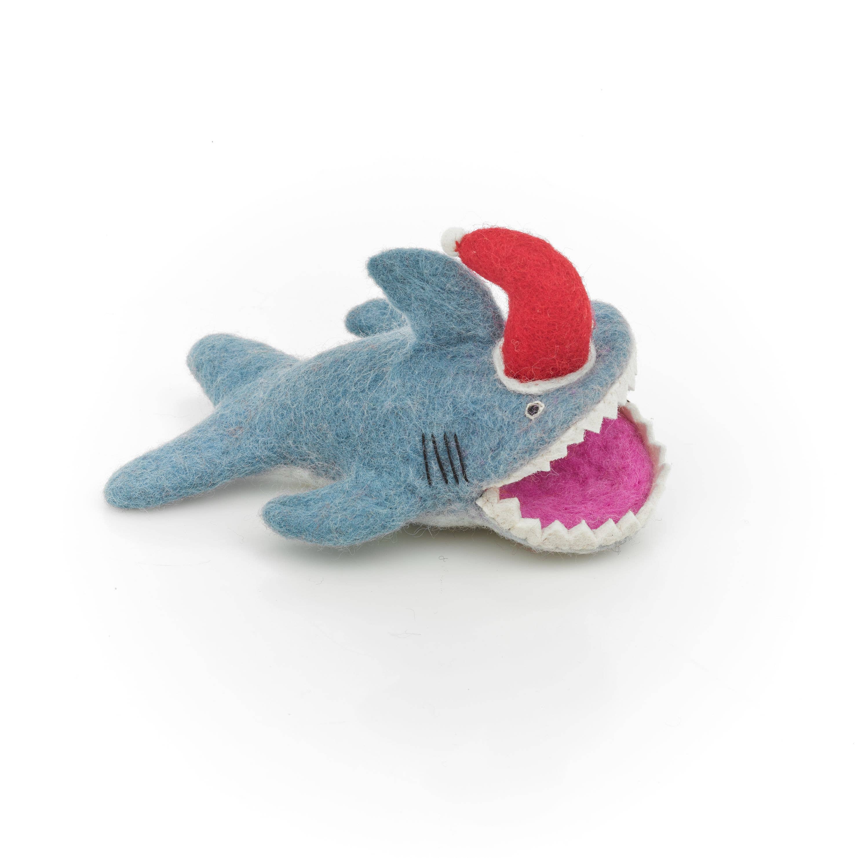 Santa Jaws Felt Tree Topper