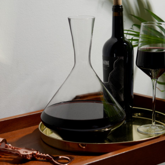 Raye Angled Crystal Wine Decanter