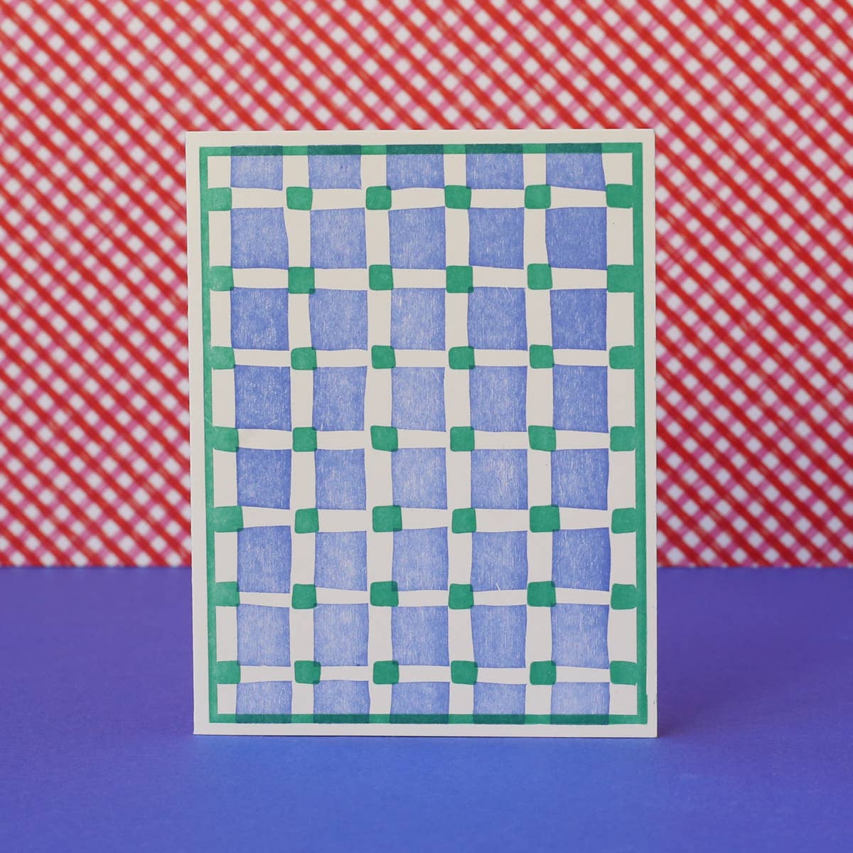 Blue Squares Card