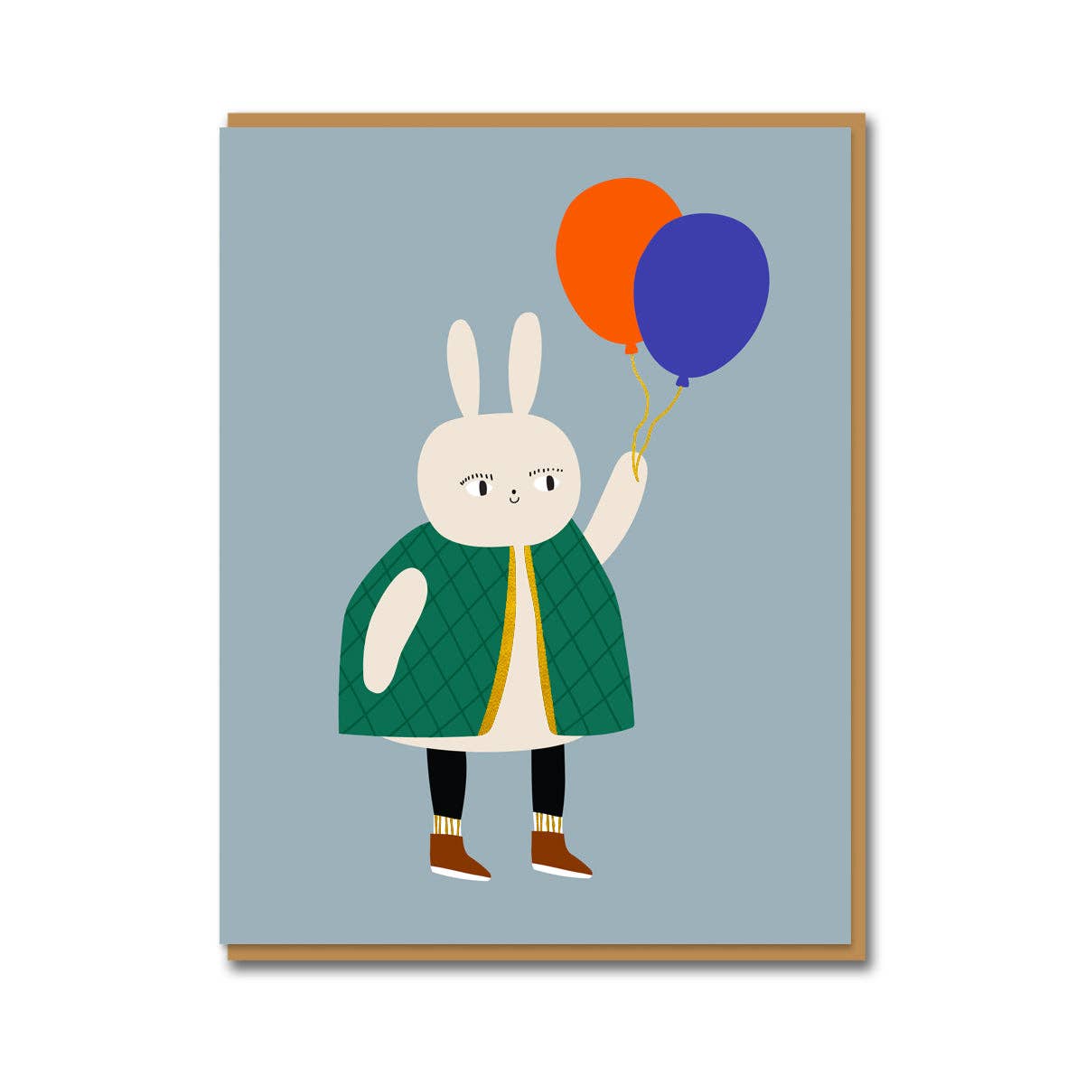 Bunny with Balloons Card