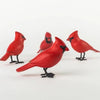 Hand Carved Mini Red Cardinal Sculpture