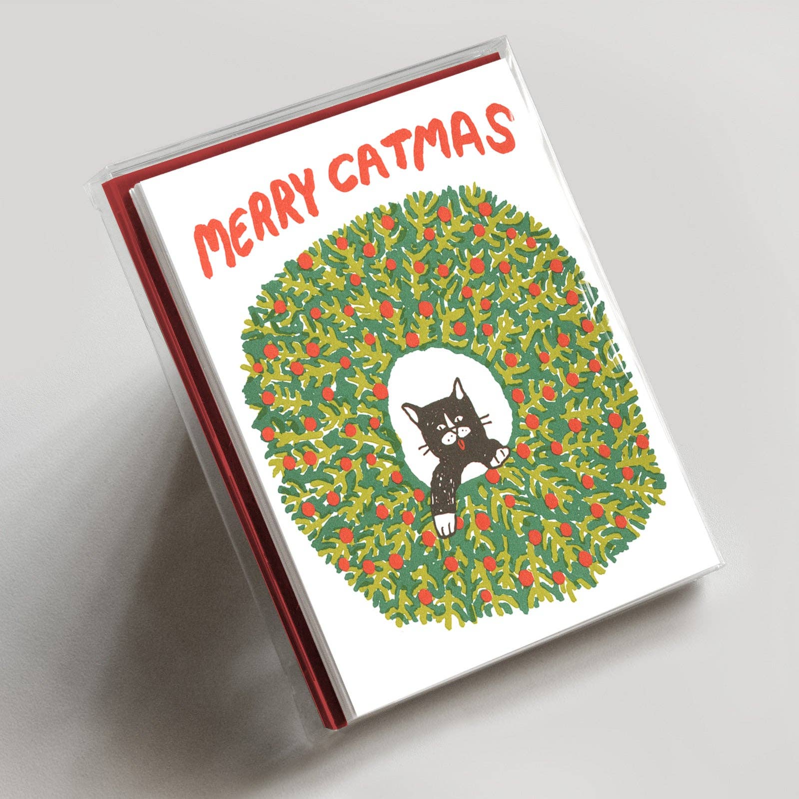 Merry Catmas Holiday Card Box Set