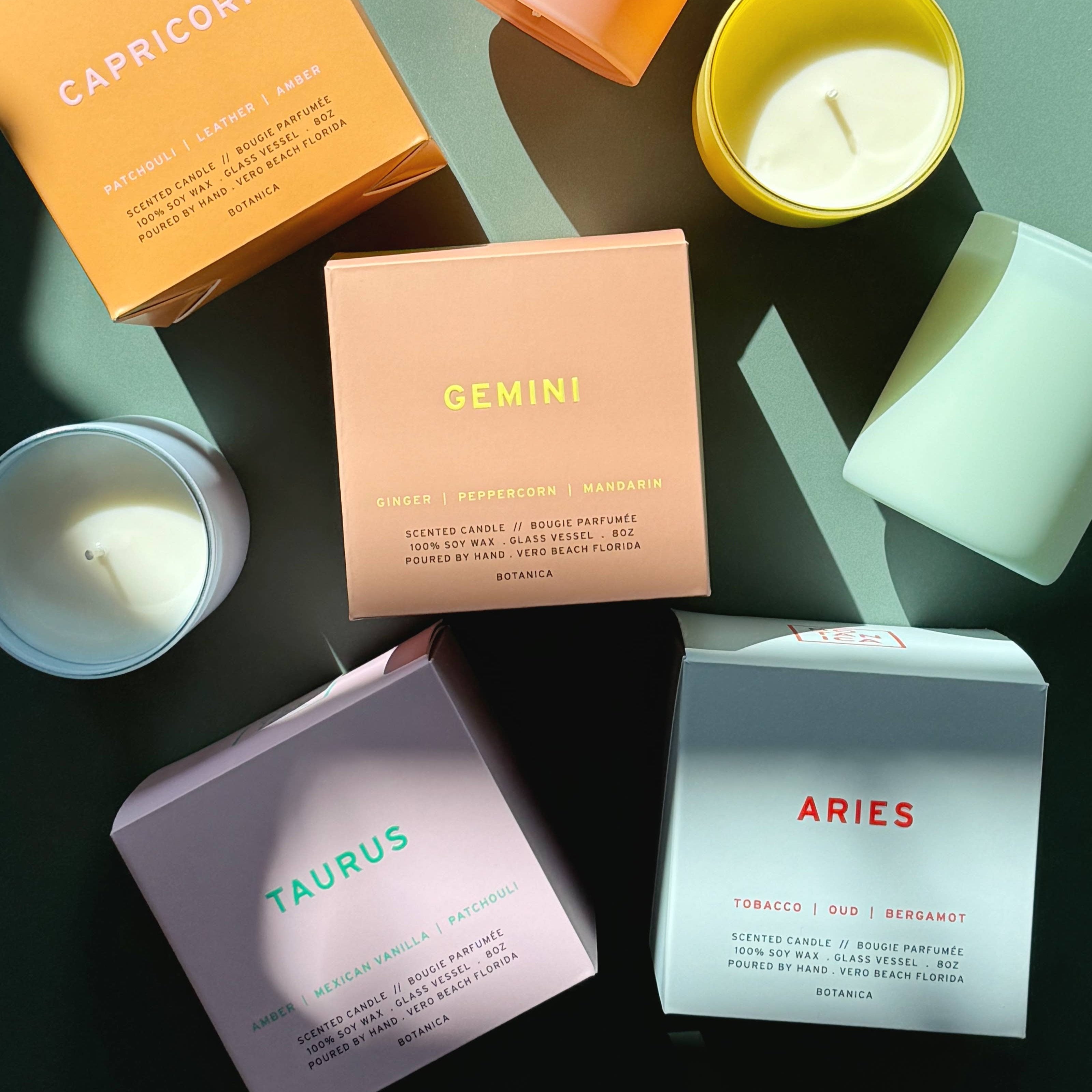 Aries Zodiac Candle