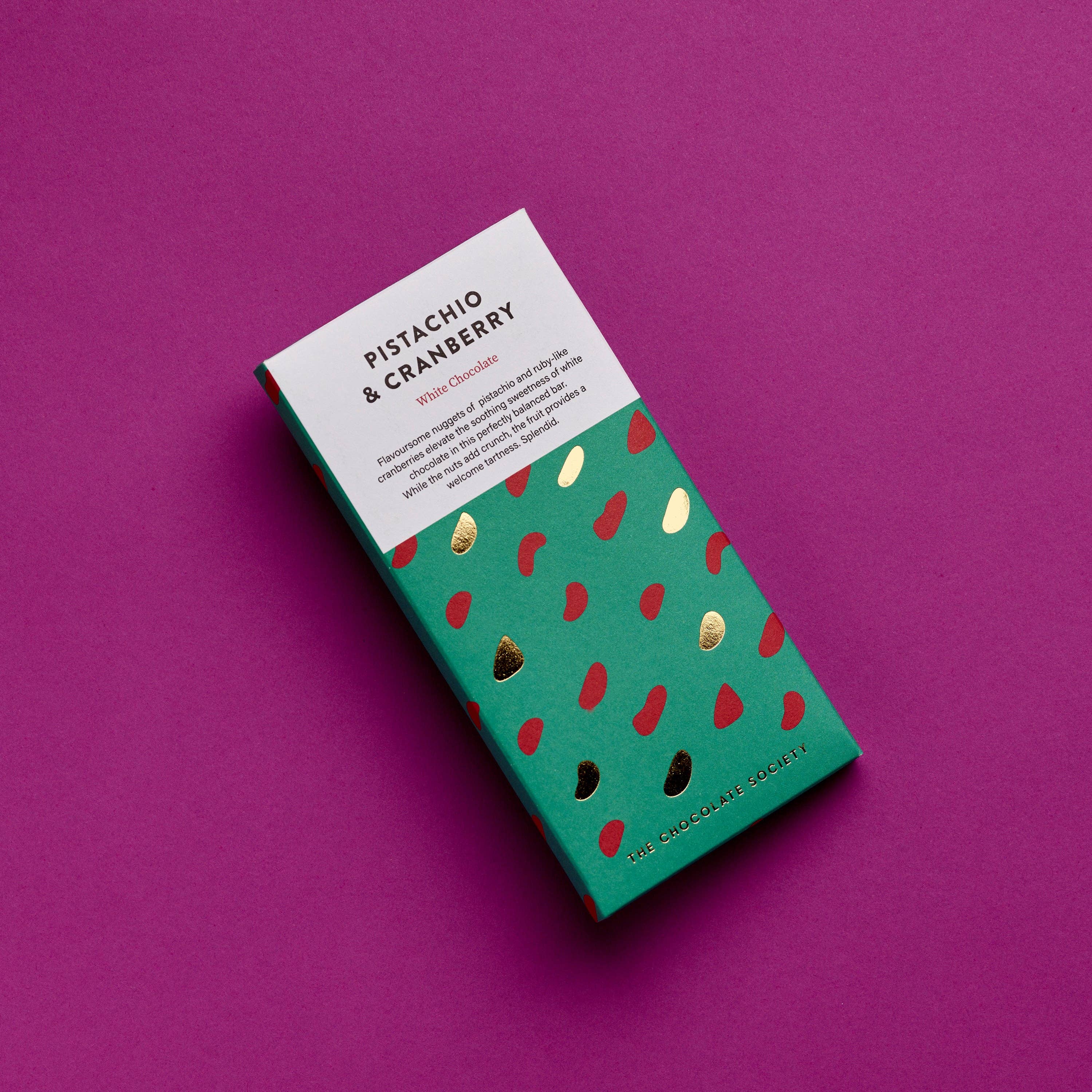 Pistachio & Cranberry Chocolate Bar