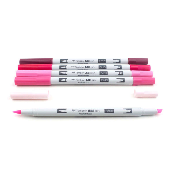 ABT PRO Alcohol-Based Art Markers: Pink Tones 5-Pack