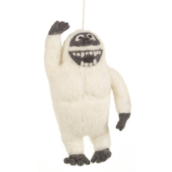 Festive Yeti Felt Ornament