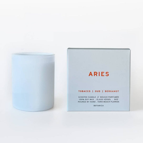 Aries Zodiac Candle