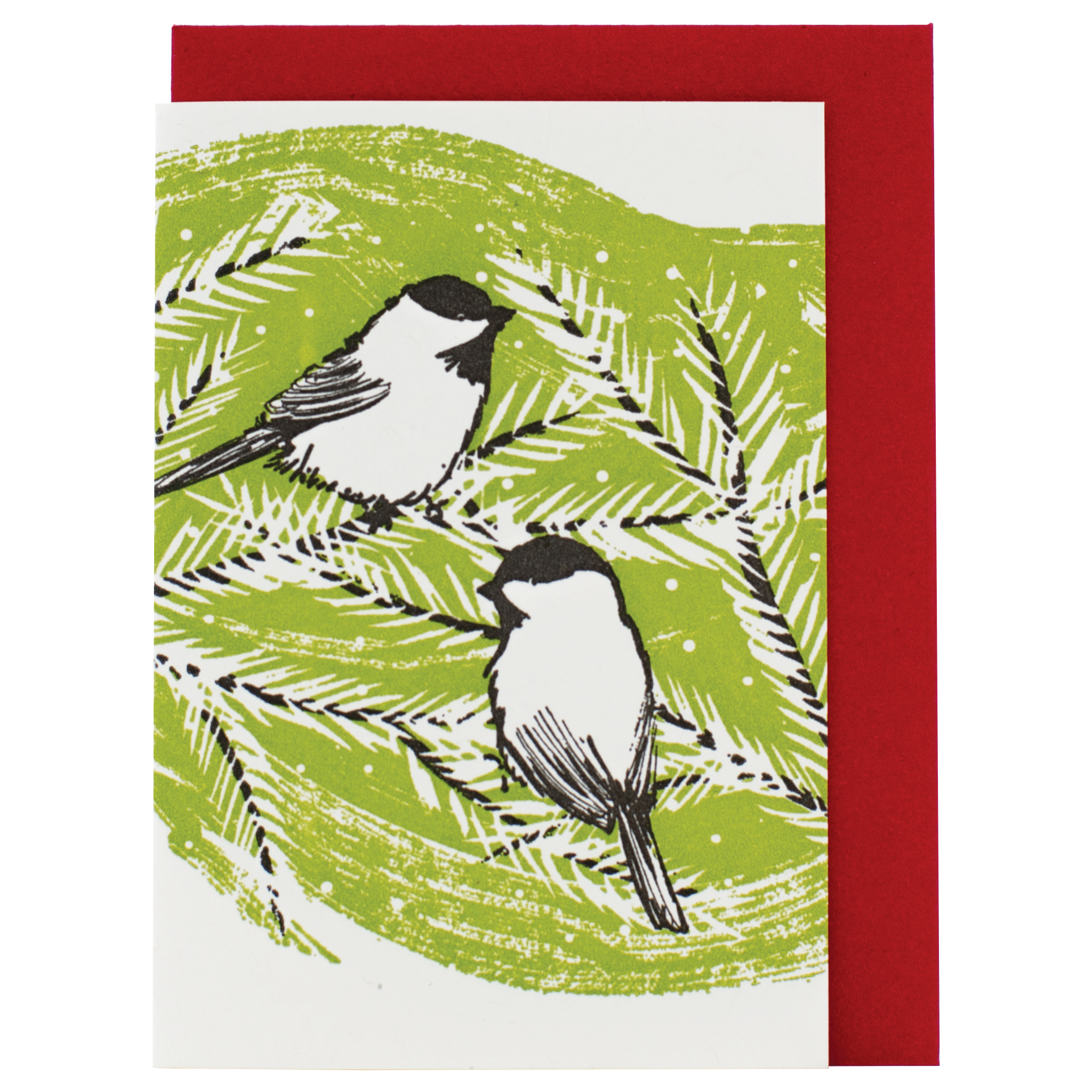 Mini Winter Chickadees Boxed Set of 6 Cards
