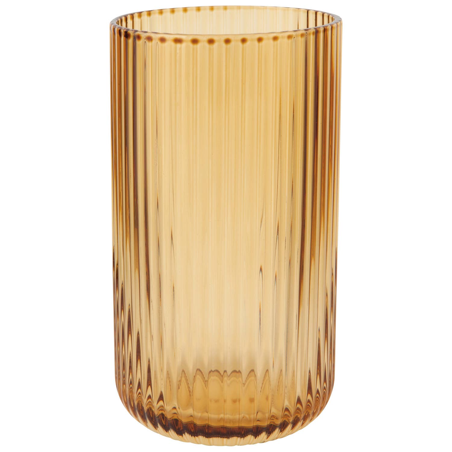 Fluted Glass Tumblers - 17 oz