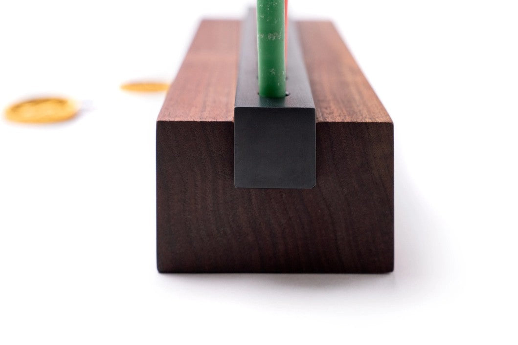 Modern Wood & Steel Menorah