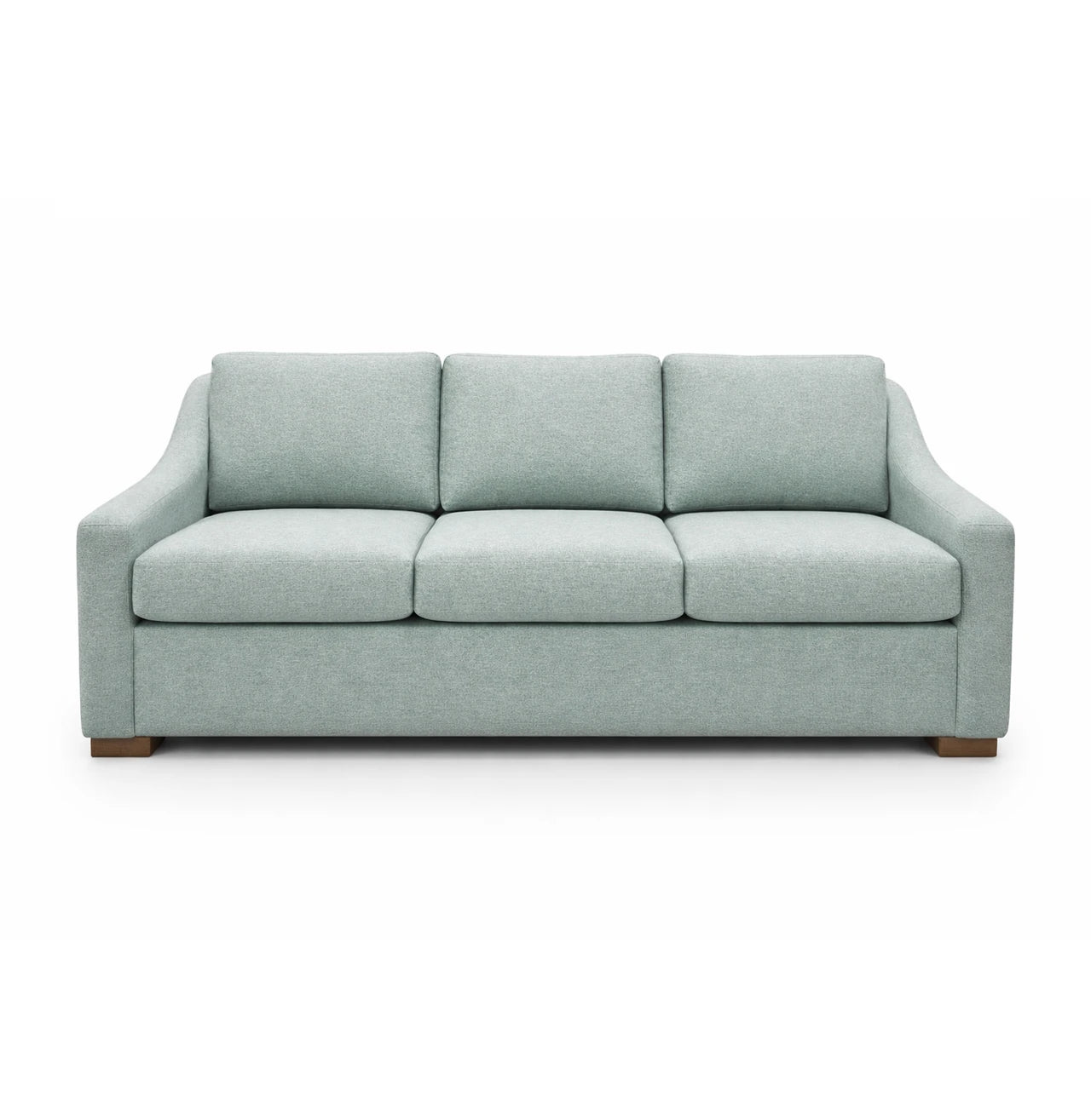 Grey sofa on a white background