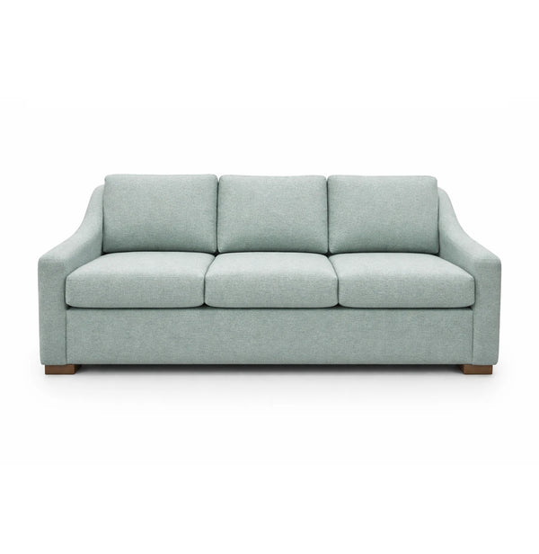 Grey sofa on a white background