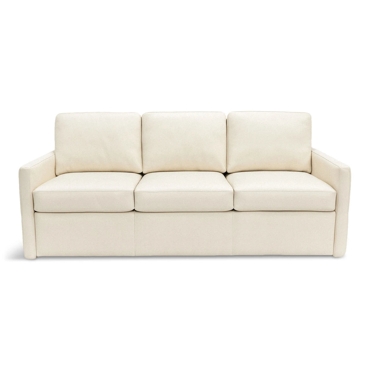 White sofa on white background