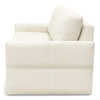 White leather sofa on a white background