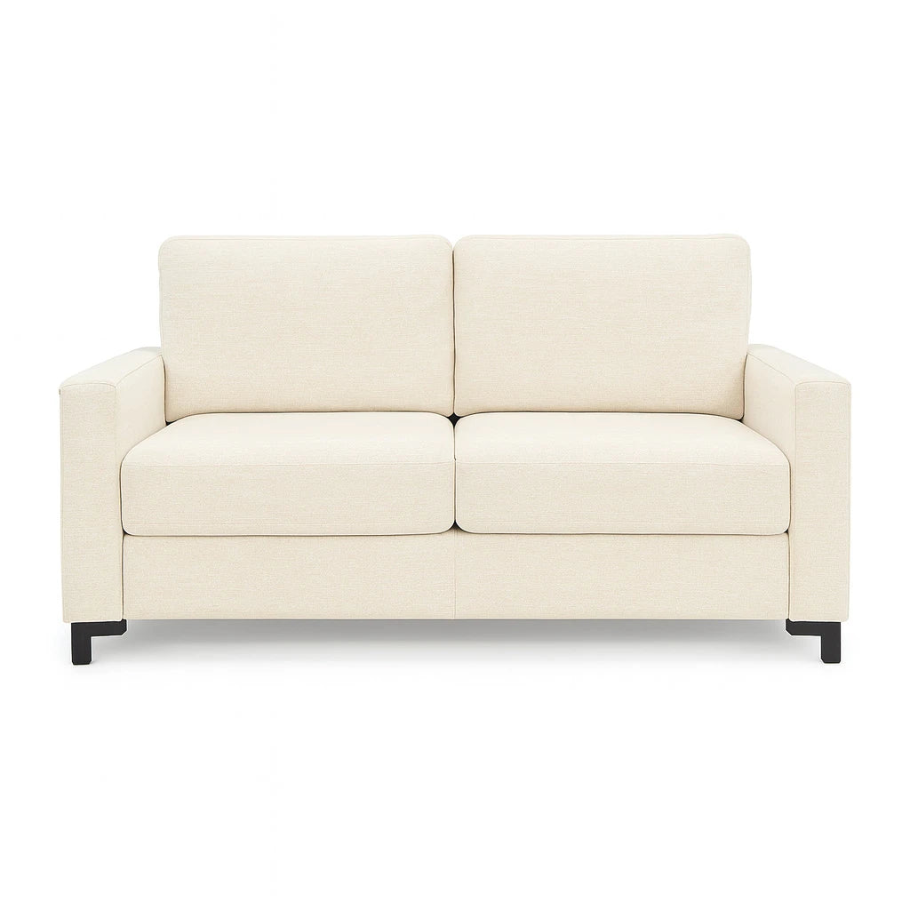 Beige sofa on a white background