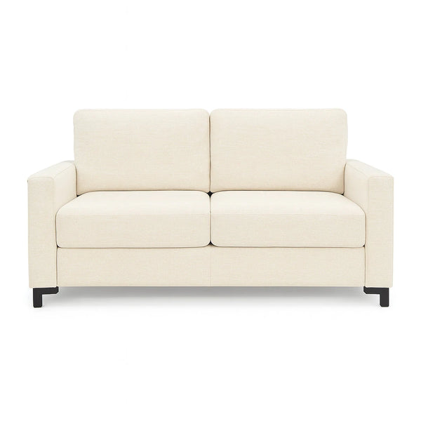 Beige sofa on a white background