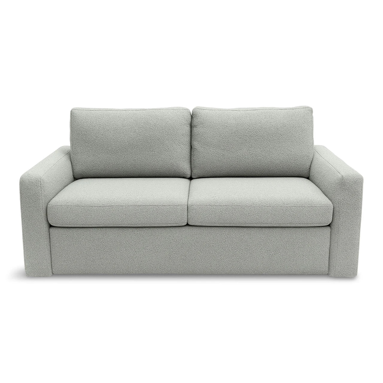 Grey sofa on a white background