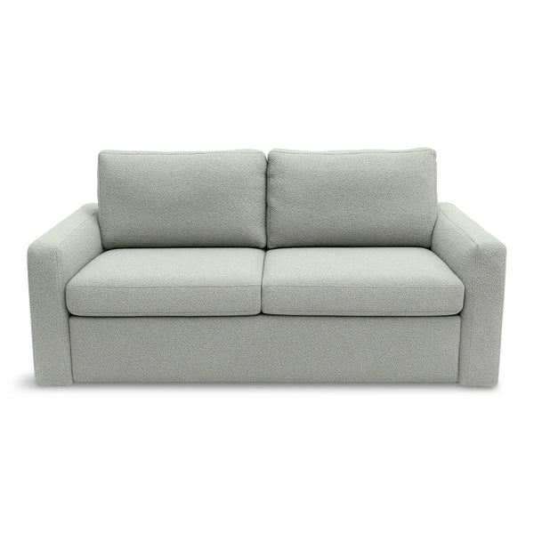 Grey sofa on a white background