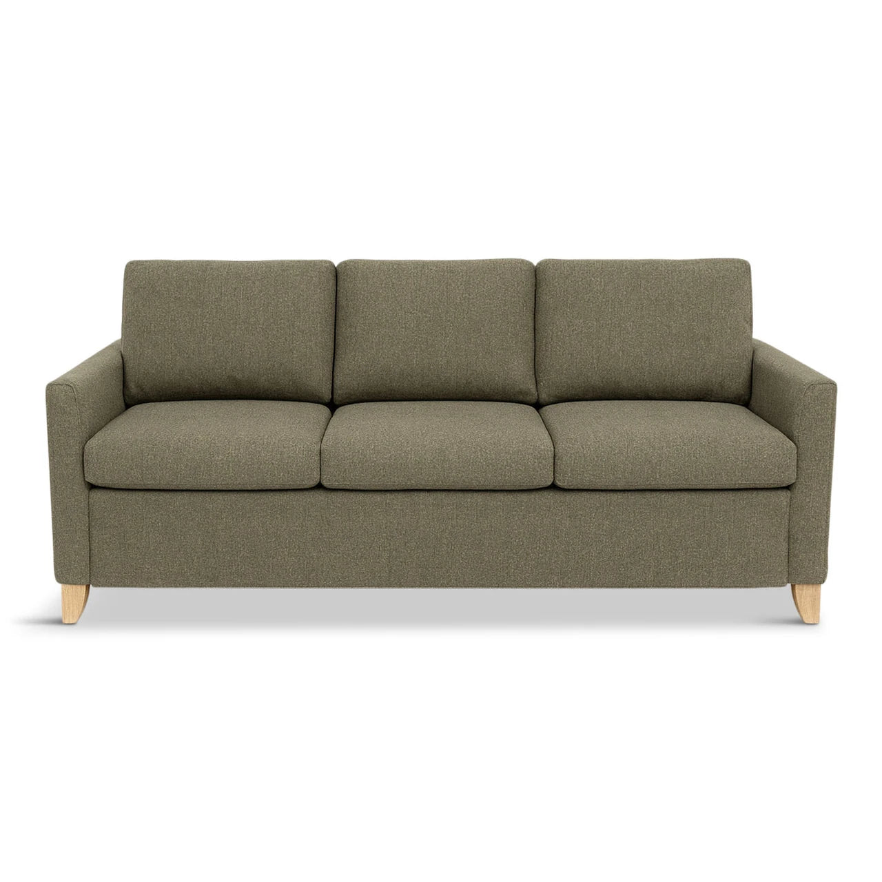 Gray sofa on a white background