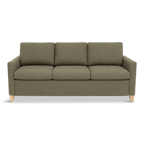 Gray sofa on a white background