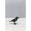 Hand Carved Mini Crow Sculpture Set of 3