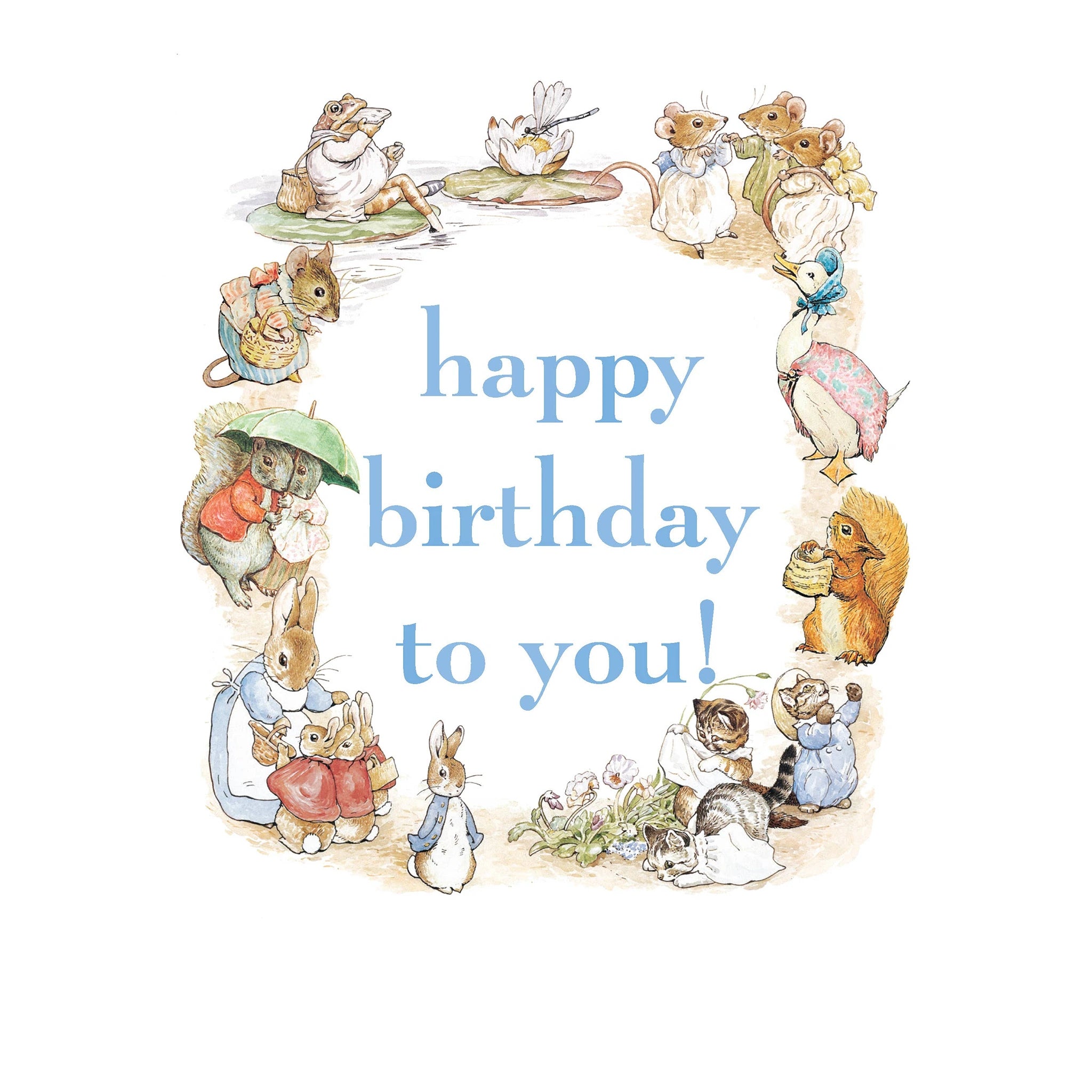 Beatrix Potter Birthday Card
