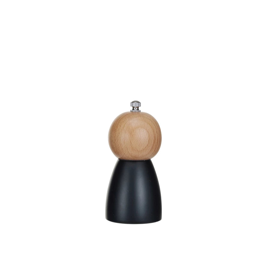 Two-Tone Rubberwood Salt/Pepper Mills