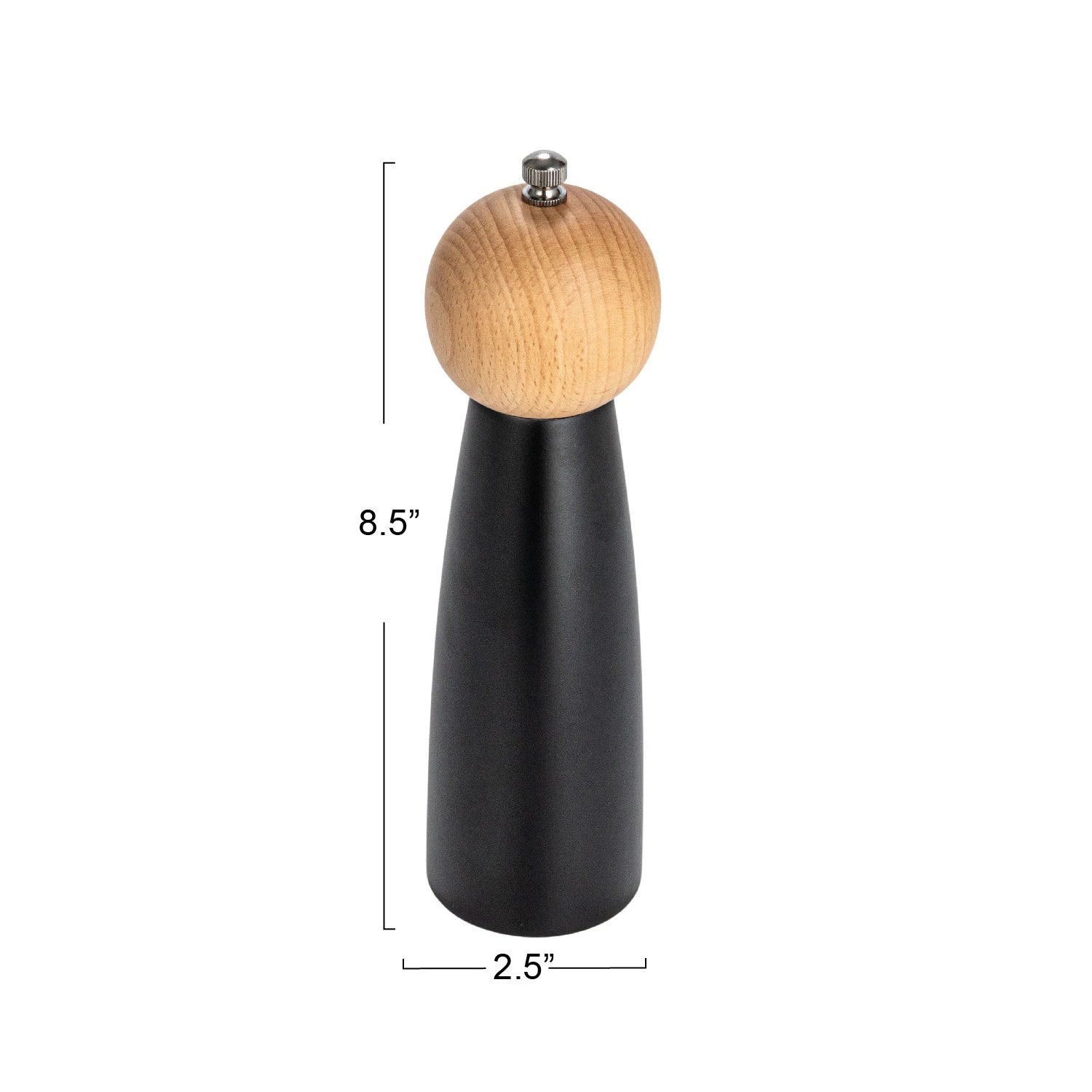 Two-Tone Rubberwood Salt/Pepper Mills