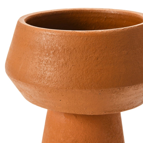 Terracotta Footed Vase