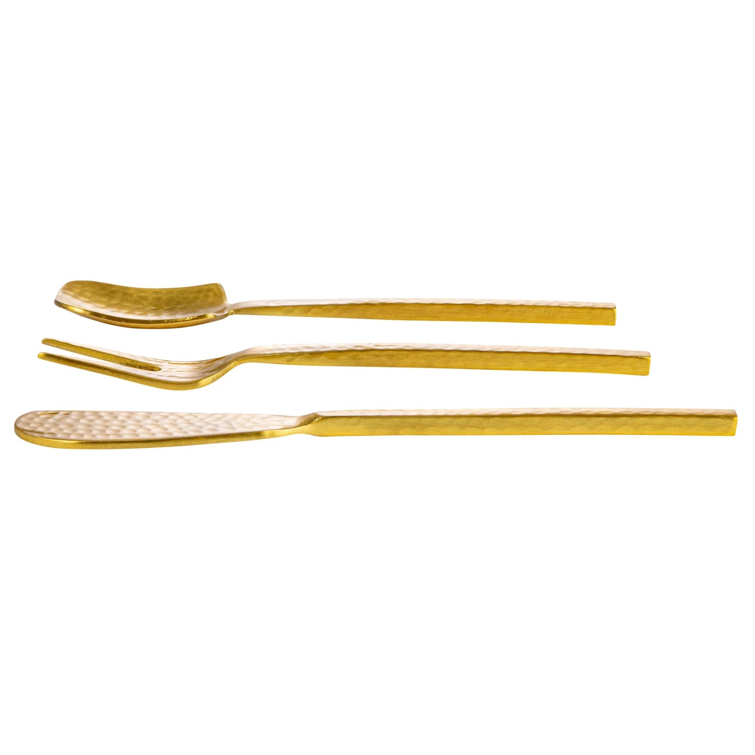 Gold Finish Stainless Appetizer Utensils