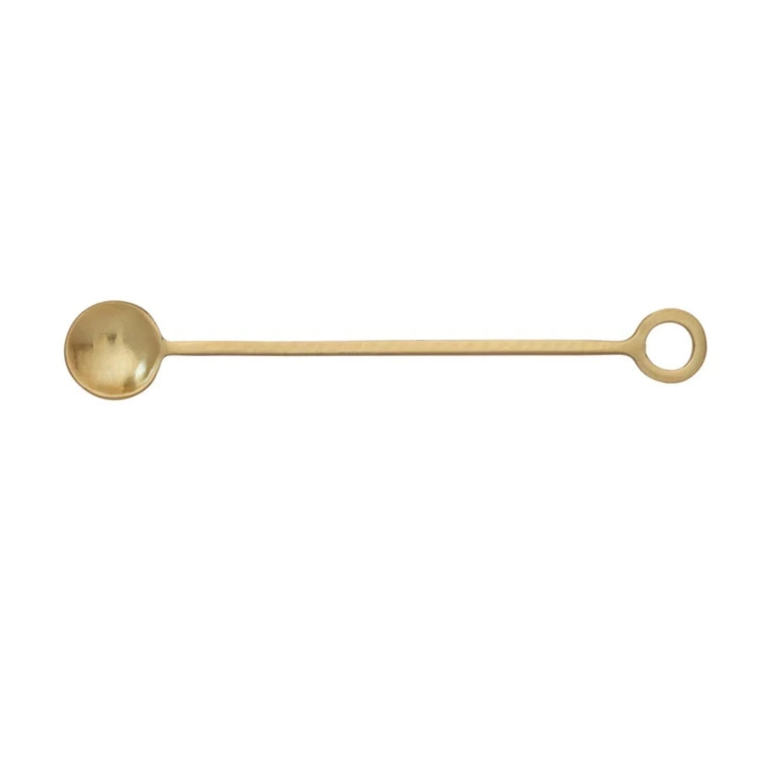 Gold Finish Stainless Cocktail Spoon