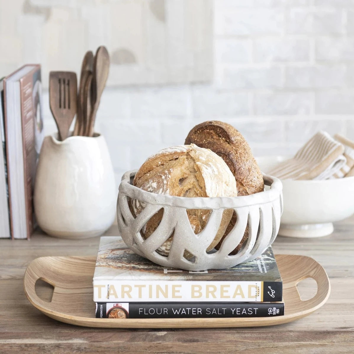 Oak Tray With Handles