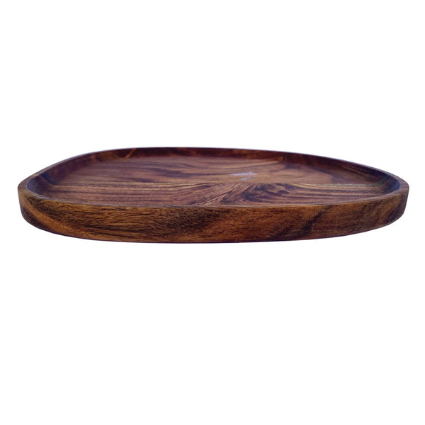 Organic Shape Acacia Wood Tray