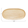 Small Oval Natural Oak Tray