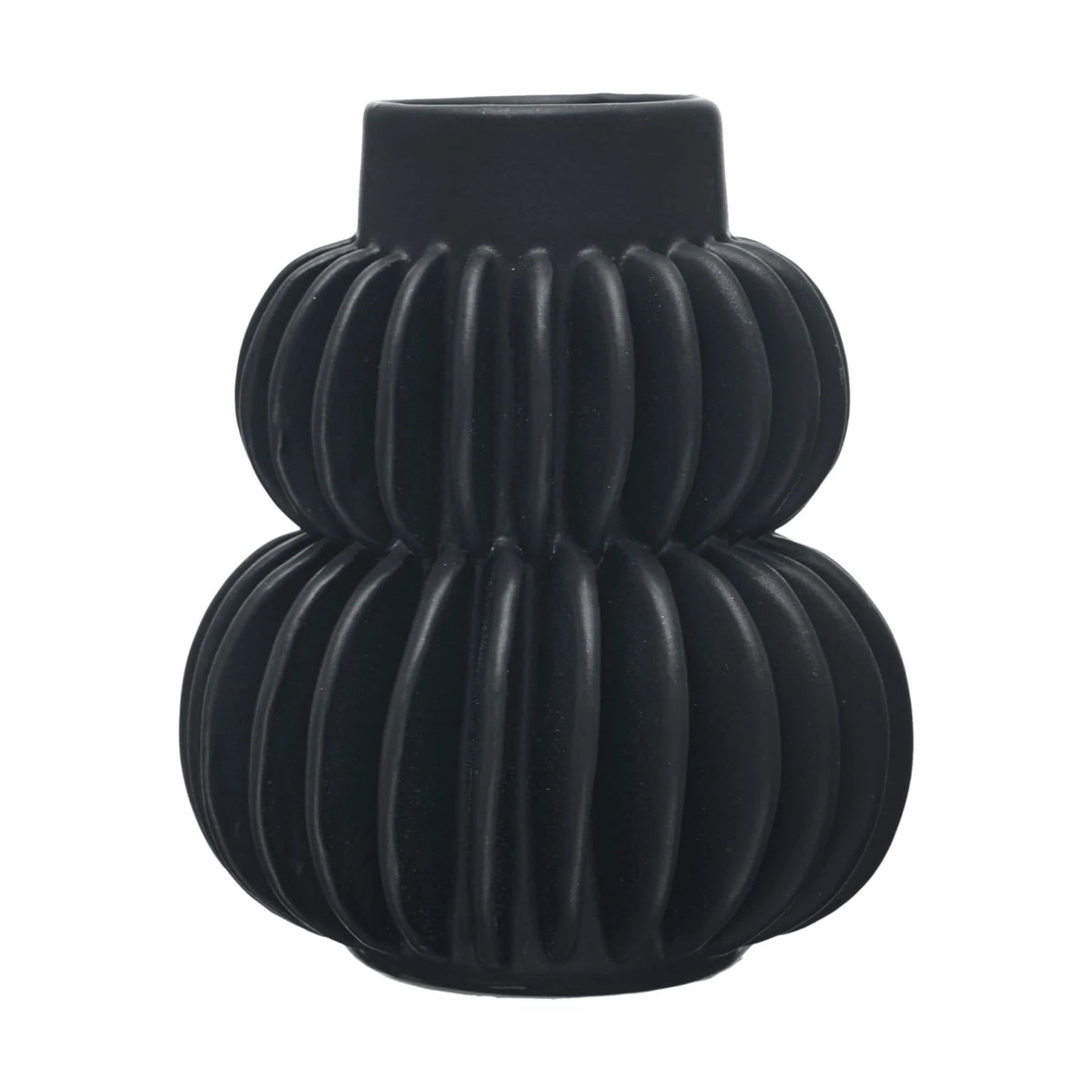 Stoneware Pleated Vases