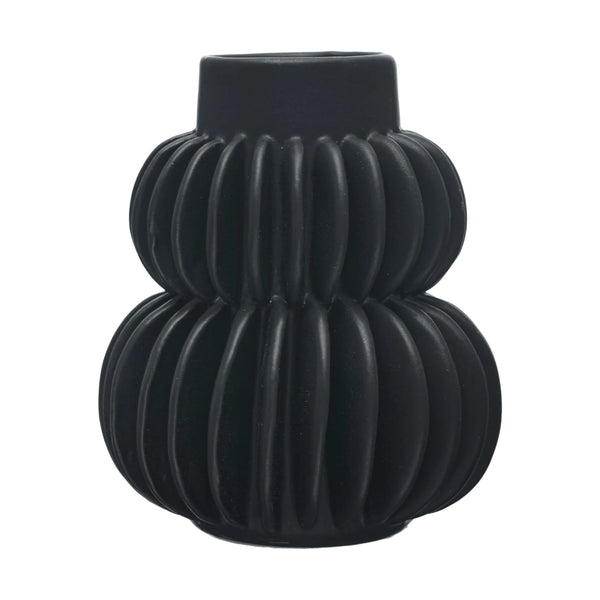 Stoneware Pleated Vases