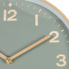 Round Green And Tan Wall Clock