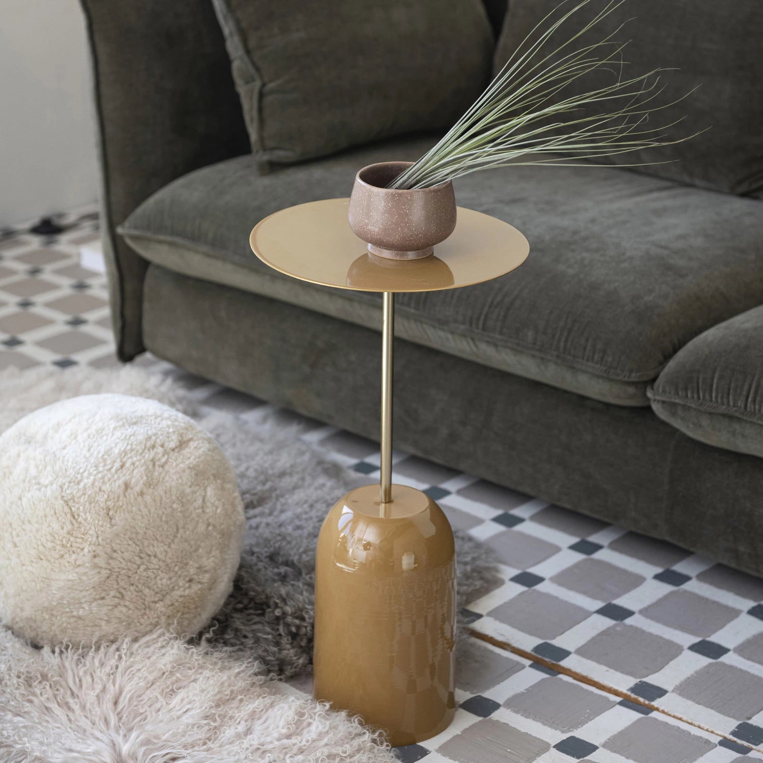 Sheepskin Orb Pillow