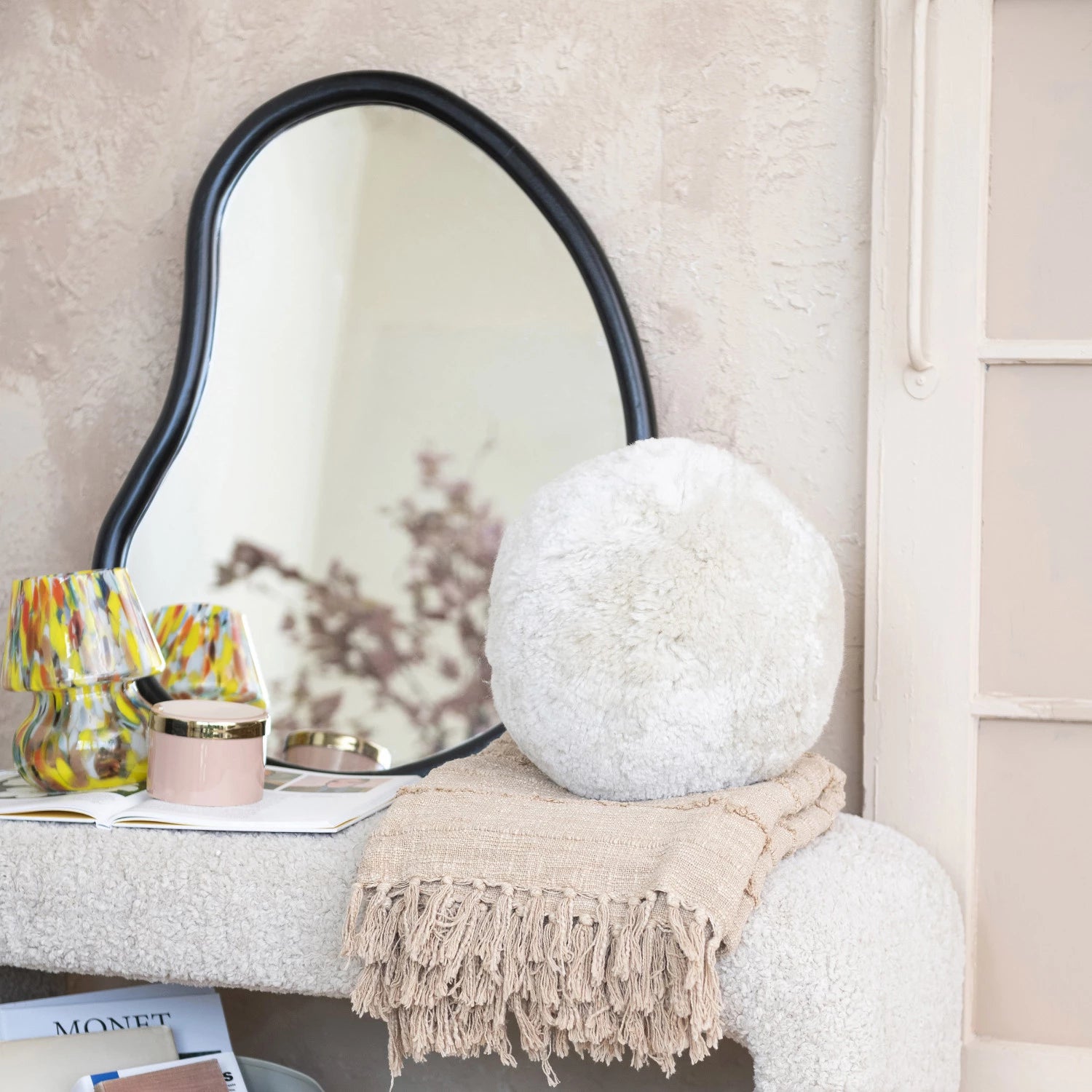 Sheepskin Orb Pillow