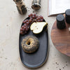 Small Oval Black Oak Tray