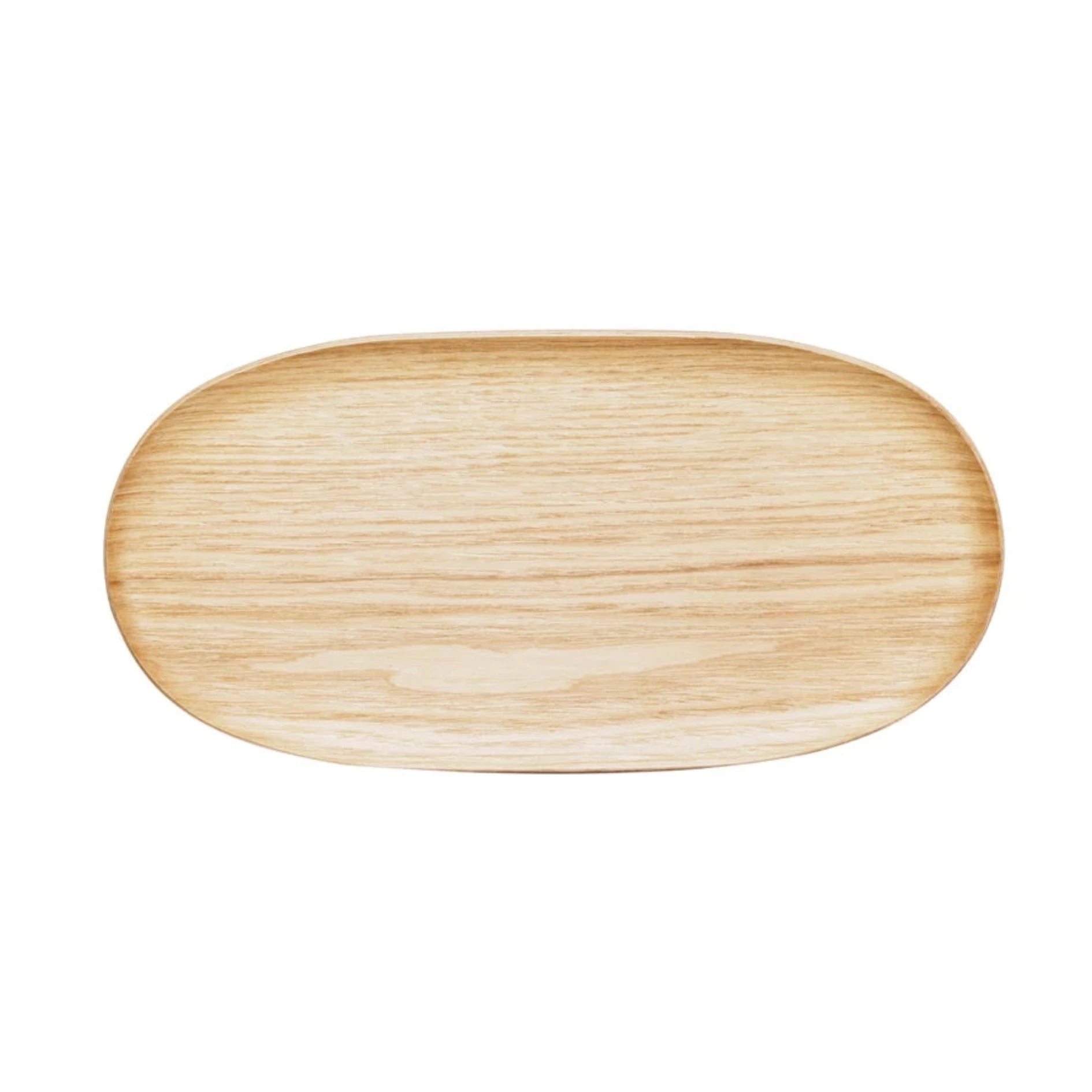 Small Oval Natural Oak Tray