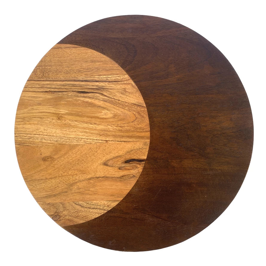 Two-Tone Round Cheese Board