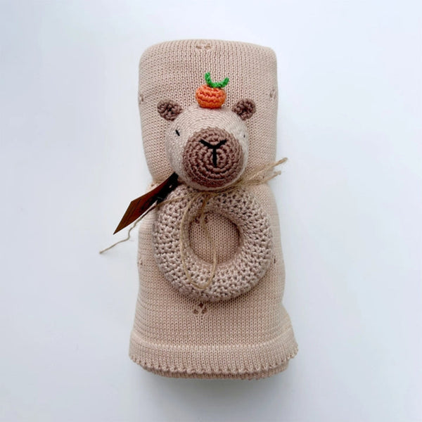 Capybara Crochet Rattle