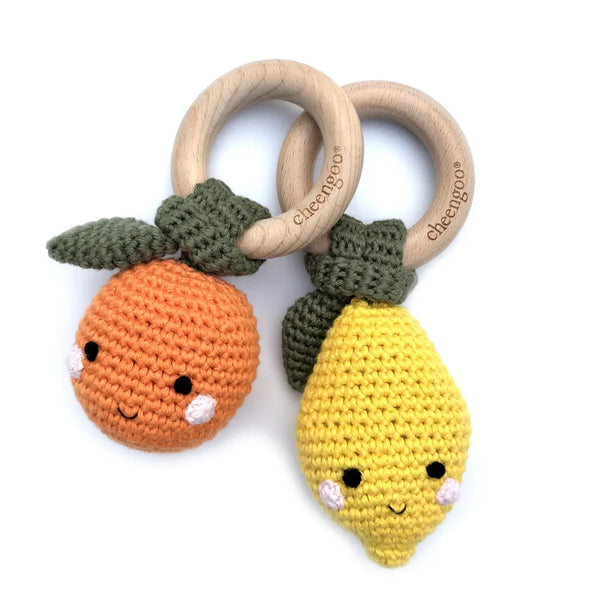 Avocado Teething Rattle