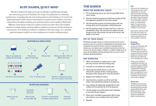 Mindful Crafts: Meditative Marbling Kit