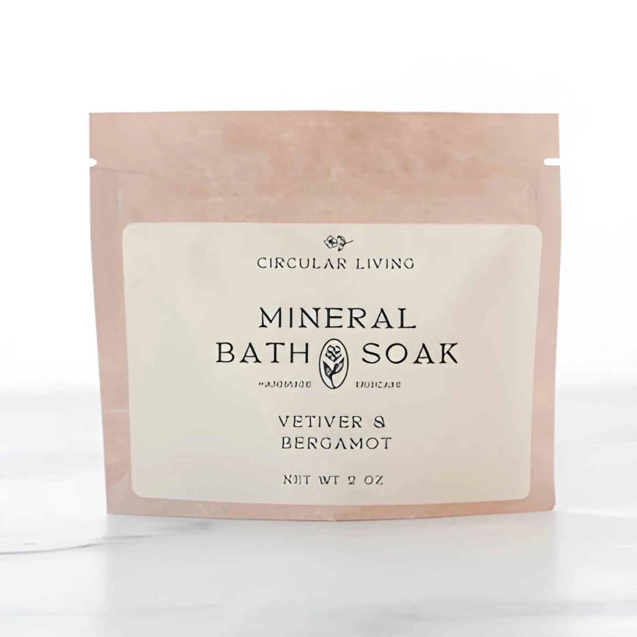 Mineral Bath Soak Sachet: Vetiver & Bergamot