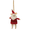 Wool Felt Mouse in Santa/Tree Outfit Ornament